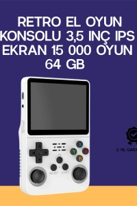 Retro El Konsolu 64 GB – 15.000 Oyun, Geniş Platform Desteği, 3.5” IPS Ekran