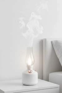 Retro Gaz Lambası Tasarımlı USB Şarjlı Aroma Difüzörü 280 ml Nano Mist Nemlendirici
