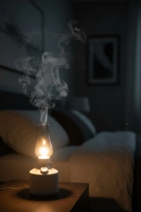 Retro Gaz Lambası Tasarımlı USB Şarjlı Aroma Difüzörü 280 ml Nano Mist Nemlendirici