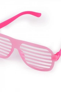 Retro Neon Fosforlu Panjur Gözlük - 12 Adet