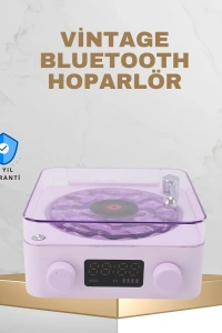 Retro Pikap Tasarımlı Bluetooth Hoparlör – Projektörlü Şarjlı Lamba