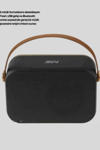 Retro Tarz Kablosuz Radyo – Bluetooth, USB ve TF Kart Girişli