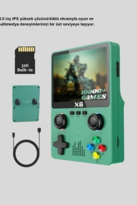 Retro Taşınabilir Konsol 3.5 IPS Ekran Ergonomik Çift LR Kontrollü