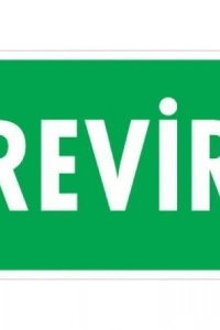 Revir Uyarı Levhası 17,5x25 KOD:1001