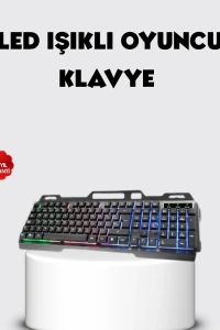 RGB Aydınlatmalı Klavye Mouse Seti – USB Bağlantılı, Türkçe Q, Ayarlanabilir DPI, Ergonomik Yapı