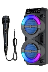 RGB Işıklı Bluetooth Hoparlör Kablosuz Taşınabilir Stereo Speaker