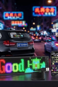 RGB Kayan Yazı LED Panel Telefon Kontrollü Animasyonlu Akıllı Ekran