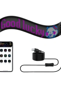 RGB Kayan Yazı LED Panel Telefon Kontrollü Animasyonlu Akıllı Ekran
