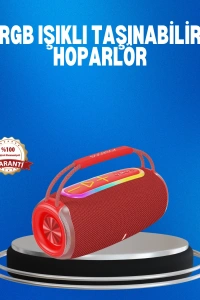 RGB LED Işıklı 20W Taşınabilir Hoparlör Bluetooth 5.3 + Type-C Şarj