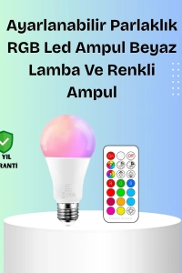 RGBW Teknolojili Akıllı LED Ampul, Zamanlayıcılı