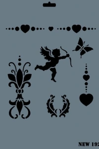 Rich New Seri N-192 Stencil 35x25 cm