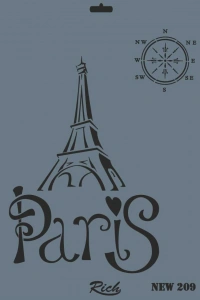 Rich New Seri N-209 Stencil 35x25 cm