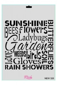 Rich New Seri N-326 Stencil 35x25 cm