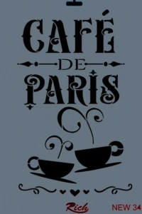 Rich New Seri N-341 Stencil 35x25 cm