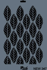 Rich New Seri N-347 Stencil 35x25 cm