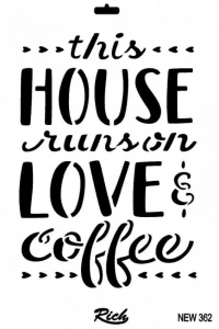 Rich New Seri N-362 Stencil 35x25 cm