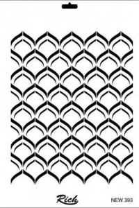 Rich New Seri N-393 Stencil 35x25 cm