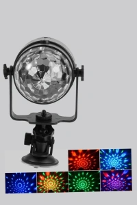 Ritme Duyarlı LED Disko Topu – Renkli Işık Gösterili Parti Lambası