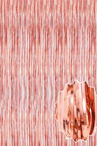 Rose Gold Püsküllü Kapı Perdesi