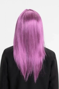 Rose Pembe Düz Kesim Peruk