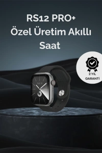RS12 PRO+ 2025 Serisi Uzun Şarj Süreli Garantili Full Ekranlı Özel Üretim Akıllı Saat – 2GB Hafıza, AMOLED, GPS, Sesli Arama