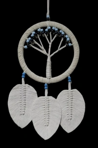 Rüya Kovan Hayat Ağacı Dream Catcher Ekru