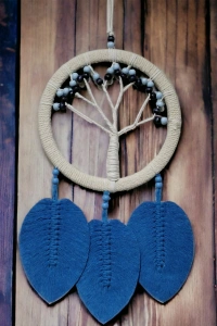 Rüya Kovan Hayat Ağacı Dream Catcher Mavi