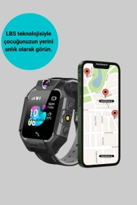 S10 Akıllı Çocuk Saati SİYAH