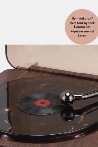 Saatli Gece Işıklı Hoparlör – Modern ve Vintage Tasarım