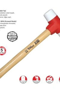 Sait Demirci Sert Plastik Çekiç No:30 - Ahşap Saplı