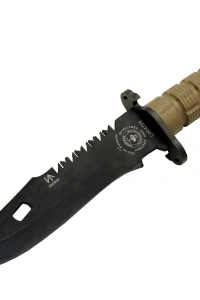 Salgur S 4759 Türk Tipi Komando Bıçağı 28,5cm - Testere Detaylı Bıçak, İpli, Kılıflı