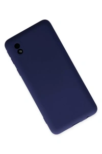 Samsung Galaxy A01 Core Kılıf Nano içi Kadife Silikon - Lacivert