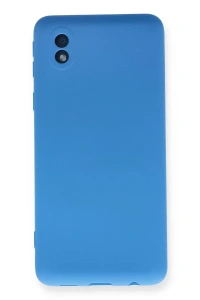 Samsung Galaxy A01 Core Kılıf Nano içi Kadife Silikon - Mavi