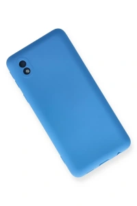 Samsung Galaxy A01 Core Kılıf Nano içi Kadife Silikon - Mavi