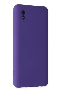 Samsung Galaxy A01 Core Kılıf Nano içi Kadife Silikon - Mor