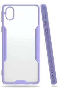Samsung Galaxy A01 Core Kılıf Platin Silikon - Lila