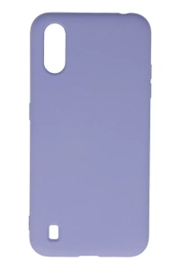 Samsung Galaxy A01 Kılıf Nano içi Kadife Silikon - Lila