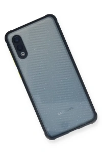 Samsung Galaxy A02 Kılıf Miami Şeffaf Silikon - Lacivert