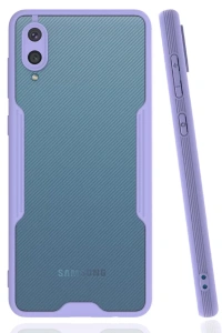 Samsung Galaxy A02 Kılıf Platin Silikon - Lila
