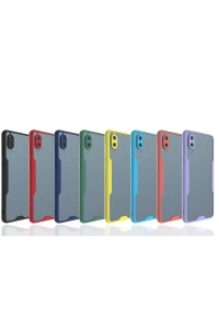 Samsung Galaxy A02 Kılıf Platin Silikon - Lila