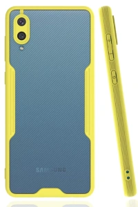 Samsung Galaxy A02 Kılıf Platin Silikon - Sarı