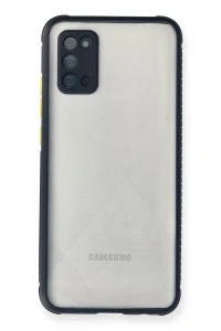 Samsung Galaxy A02S Kılıf Miami Şeffaf Silikon - Lacivert