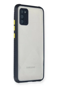 Samsung Galaxy A02S Kılıf Miami Şeffaf Silikon - Lacivert