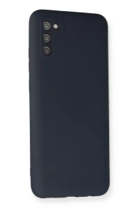 Samsung Galaxy A02S Kılıf Nano içi Kadife Silikon - Lacivert