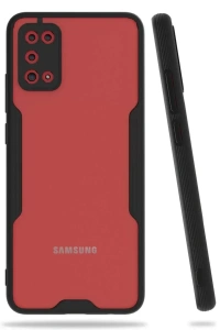 Samsung Galaxy A02S Kılıf Platin Silikon - Siyah