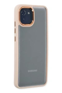 Samsung Galaxy A03 Kılıf Dora Kapak - Pudra