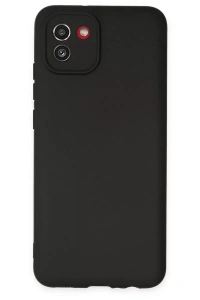 Samsung Galaxy A03 Kılıf First Silikon - Siyah