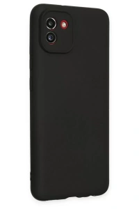 Samsung Galaxy A03 Kılıf First Silikon - Siyah