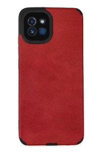 Samsung Galaxy A03 Kılıf Loop Deri Silikon - Kırmızı