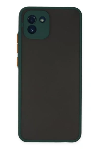 Samsung Galaxy A03 Kılıf Montreal Silikon Kapak - Yeşil